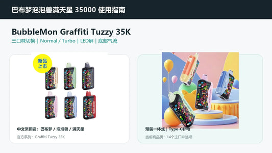 巴布梦泡泡兽满天星 BubbleMon Graffiti Tuzzy 35000 使用指南封面