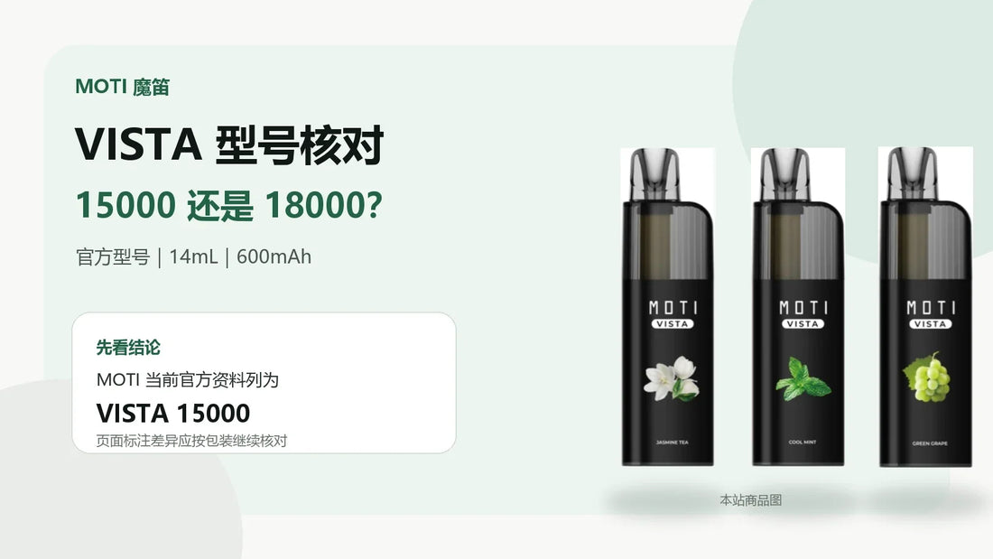 魔笛 MOTI VISTA 维斯塔15000口与18000口型号核对白底封面