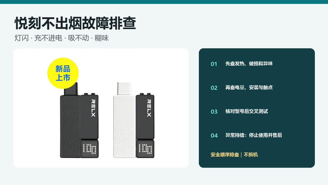 悦刻不出烟灯闪充电异常故障排查指南封面