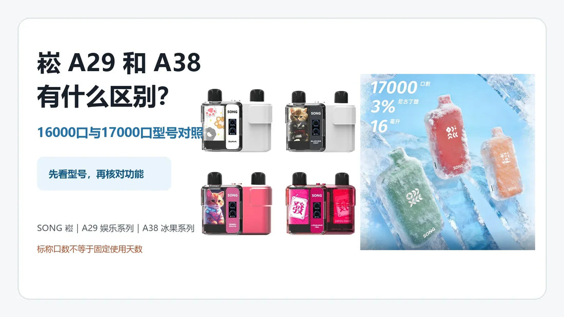 崧 A29 与 A38 型号对照封面图，展示两款本站商品外观