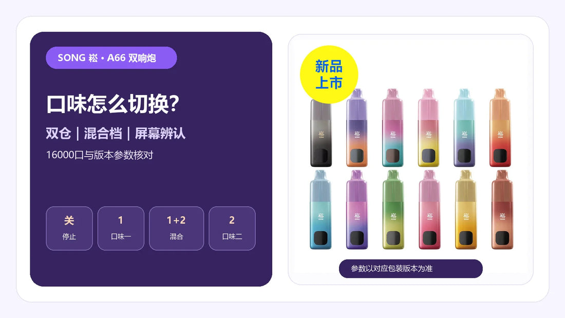 崧SONG A66双响炮口味切换、双仓与16000口指南封面