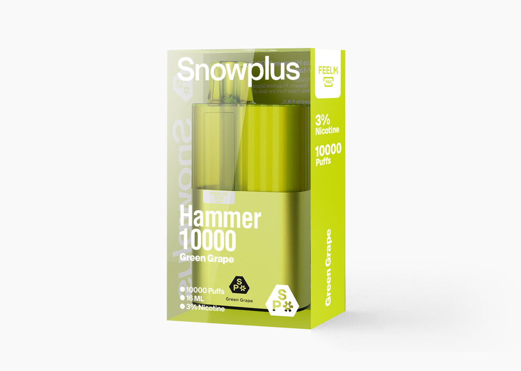 正品雪加大板砖海外版 SnowPlus Hammer 10000口 一次性电子烟(16ml)