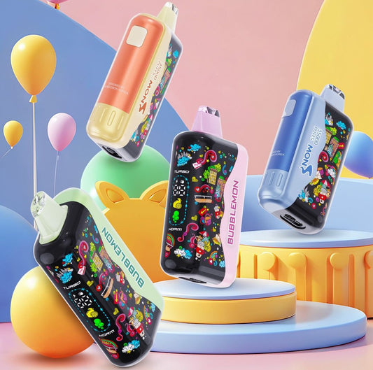 正品韩版BUBBLE MON  GRAFFITI巴布梦泡泡兽满天星炫彩壁纸LED灯效35000口可调功率含隐藏口味一次性电子烟