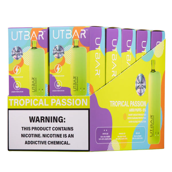 正品FLUM UTBAR 6000口绚丽质感外观设计电量油量指示一次性电子烟-多口味可选