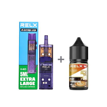 正品悦刻三代积木空弹烟油套餐(5ml容积RELX空弹+30ml正品RELX E-liquid)
