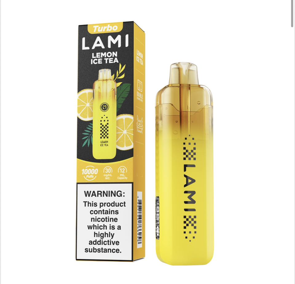 正品LAMI TURBO 徕米冰爆10000口涡轮双网陶瓷雾化芯可视化油仓电量显示冰爽型一次性电子烟-多口味可选