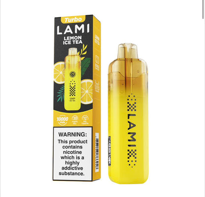 正品LAMI TURBO 徕米冰爆10000口涡轮双网陶瓷雾化芯可视化油仓电量显示冰爽型一次性电子烟-多口味可选