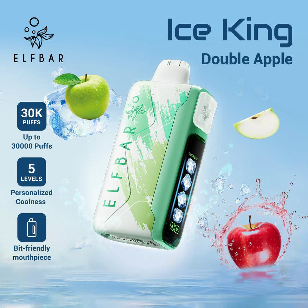 正品ELFBAR ICE KING 30000口-爱奇迹五档冰度调节冰王一次性电子烟-多口味可选
