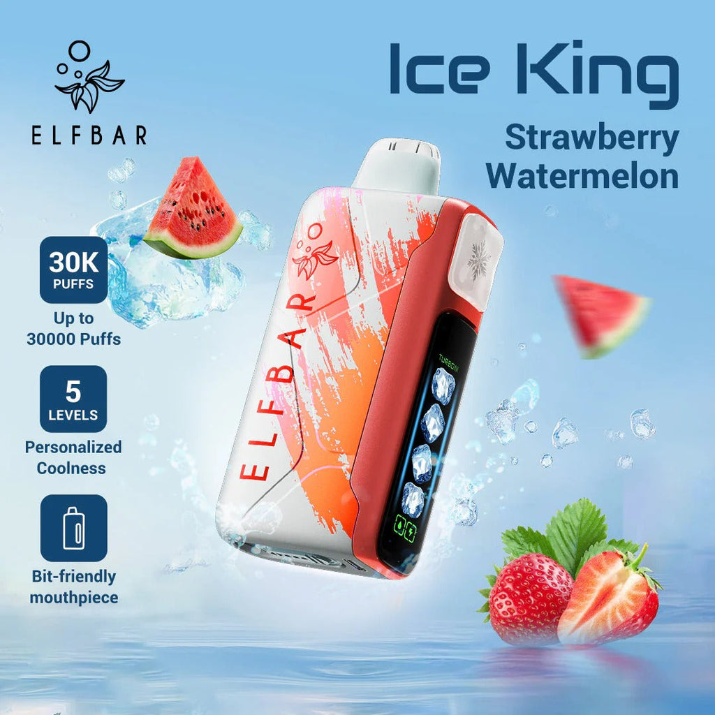 正品ELFBAR ICE KING 30000口-爱奇迹五档冰度调节冰王一次性电子烟-多口味可选