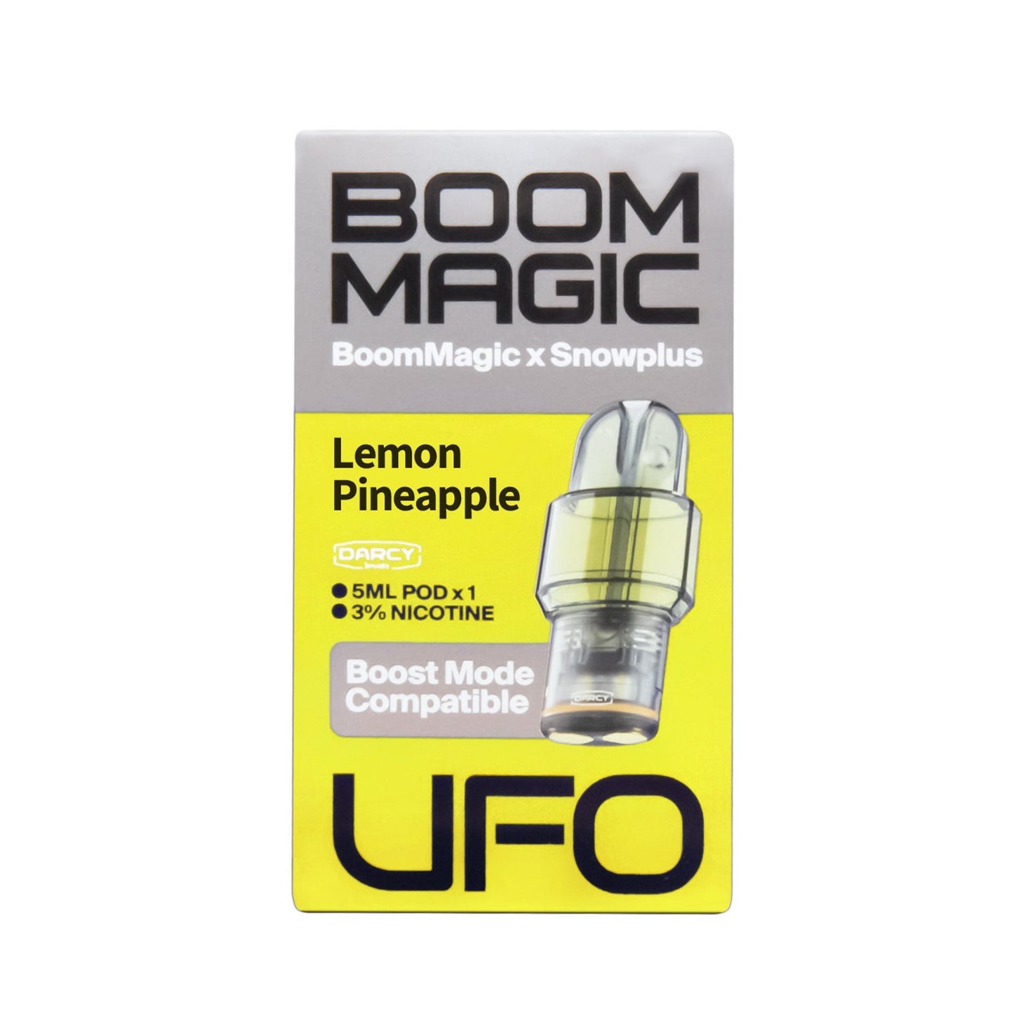 正品雪加Snowplus与Boom Magic联名款UFO超大容量5ML通配烟弹单颗装-适配悦刻4/5/6/7代烟杆-两颗颗起售
