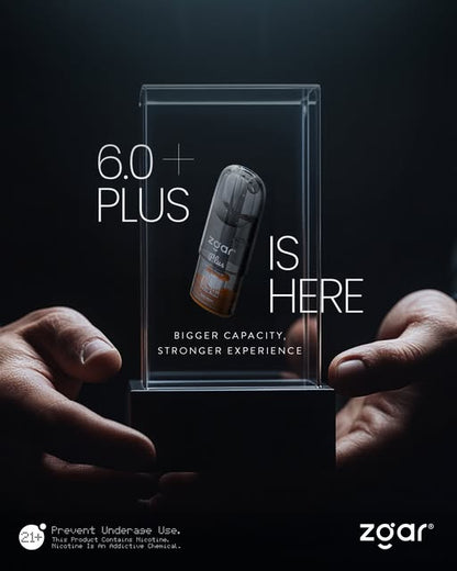 六盒正品冰熊Zgar 6.0 PLUS超大容量3.5ML 烟弹优惠套装(悦刻4/5/6/7代杆通用) 三种口味任选