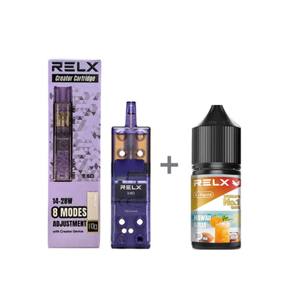 正品悦刻三代积木空弹烟油套餐(5ml容积RELX空弹+30ml正品RELX E-liquid)
