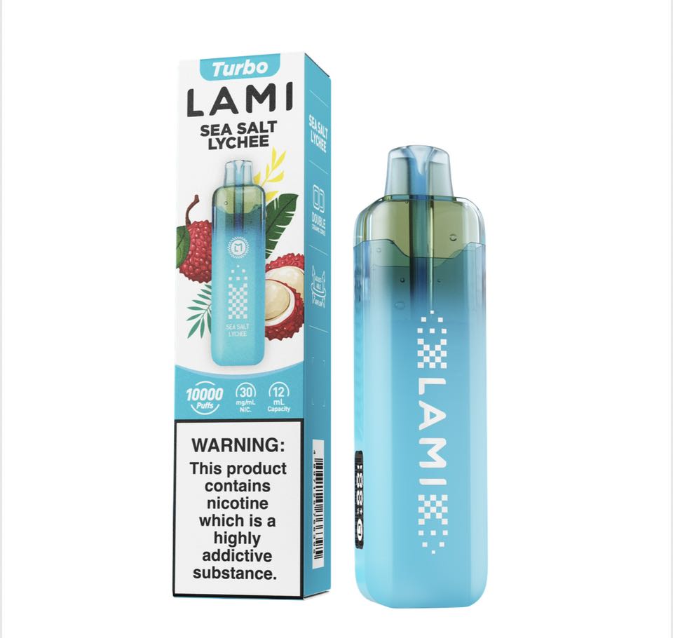 正品LAMI TURBO 徕米冰爆10000口涡轮双网陶瓷雾化芯可视化油仓电量显示冰爽型一次性电子烟-多口味可选