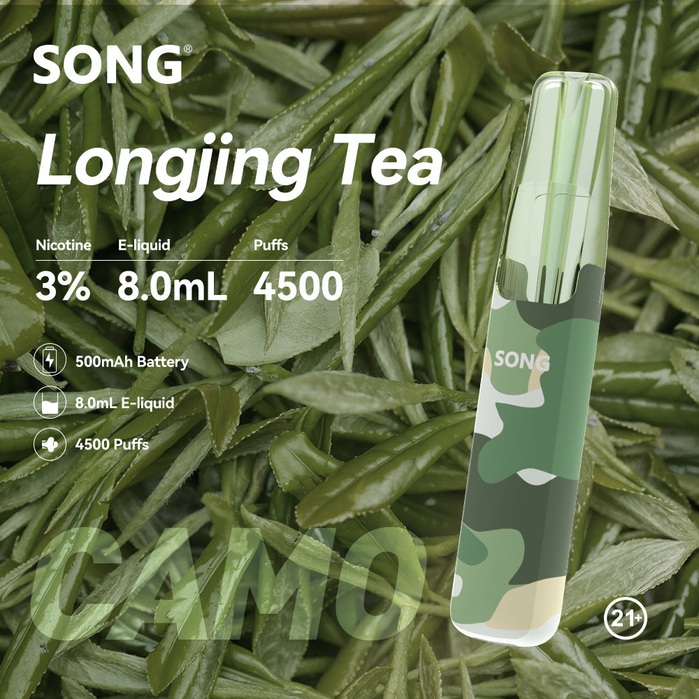 正品崧鸭嘴兽 Song Camo Series A36迷彩杆身一次性电子烟4500口-多口味可选