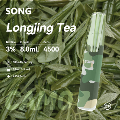 正品崧鸭嘴兽 Song Camo Series A36迷彩杆身一次性电子烟4500口-多口味可选