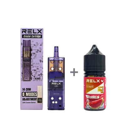正品悦刻三代积木空弹烟油套餐(5ml容积RELX空弹+30ml正品RELX E-liquid)