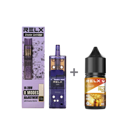 正品悦刻三代积木空弹烟油套餐(5ml容积RELX空弹+30ml正品RELX E-liquid)