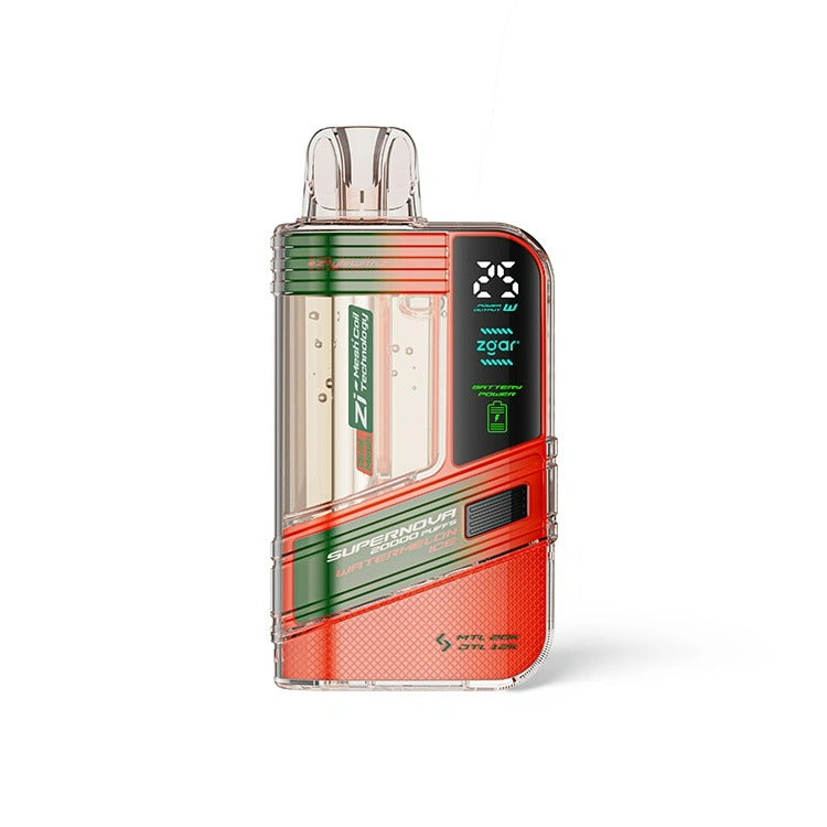 正品冰熊一次性20000口Zgar Supernova，可调火力烟阻/LED显示屏