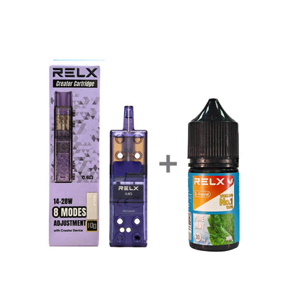 正品悦刻三代积木空弹烟油套餐(5ml容积RELX空弹+30ml正品RELX E-liquid)