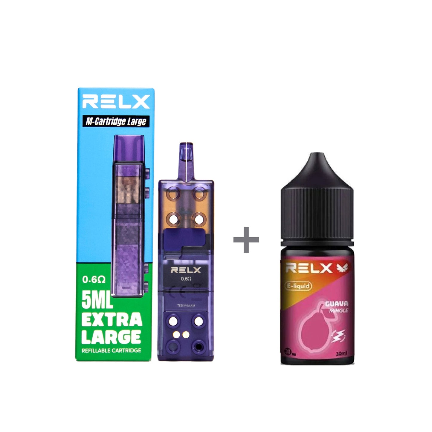 正品悦刻三代积木空弹烟油套餐(5ml容积RELX空弹+30ml正品RELX E-liquid)
