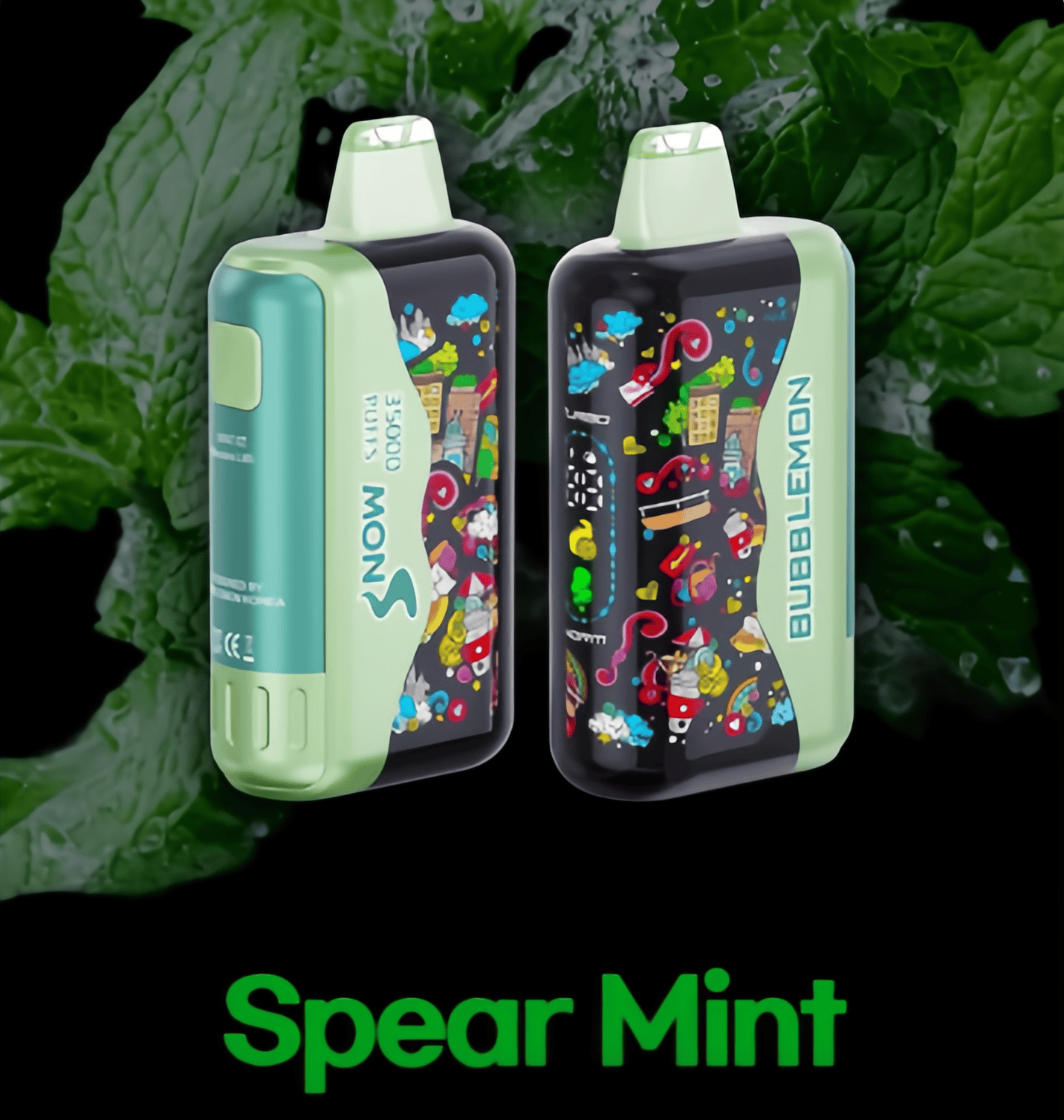 正品韩版BUBBLE MON  GRAFFITI巴布梦泡泡兽满天星炫彩壁纸LED灯效35000口可调功率含隐藏口味一次性电子烟