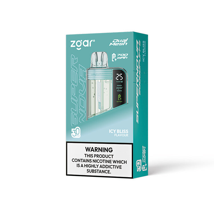 正品冰熊一次性20000口Zgar Supernova，可调火力烟阻/LED显示屏