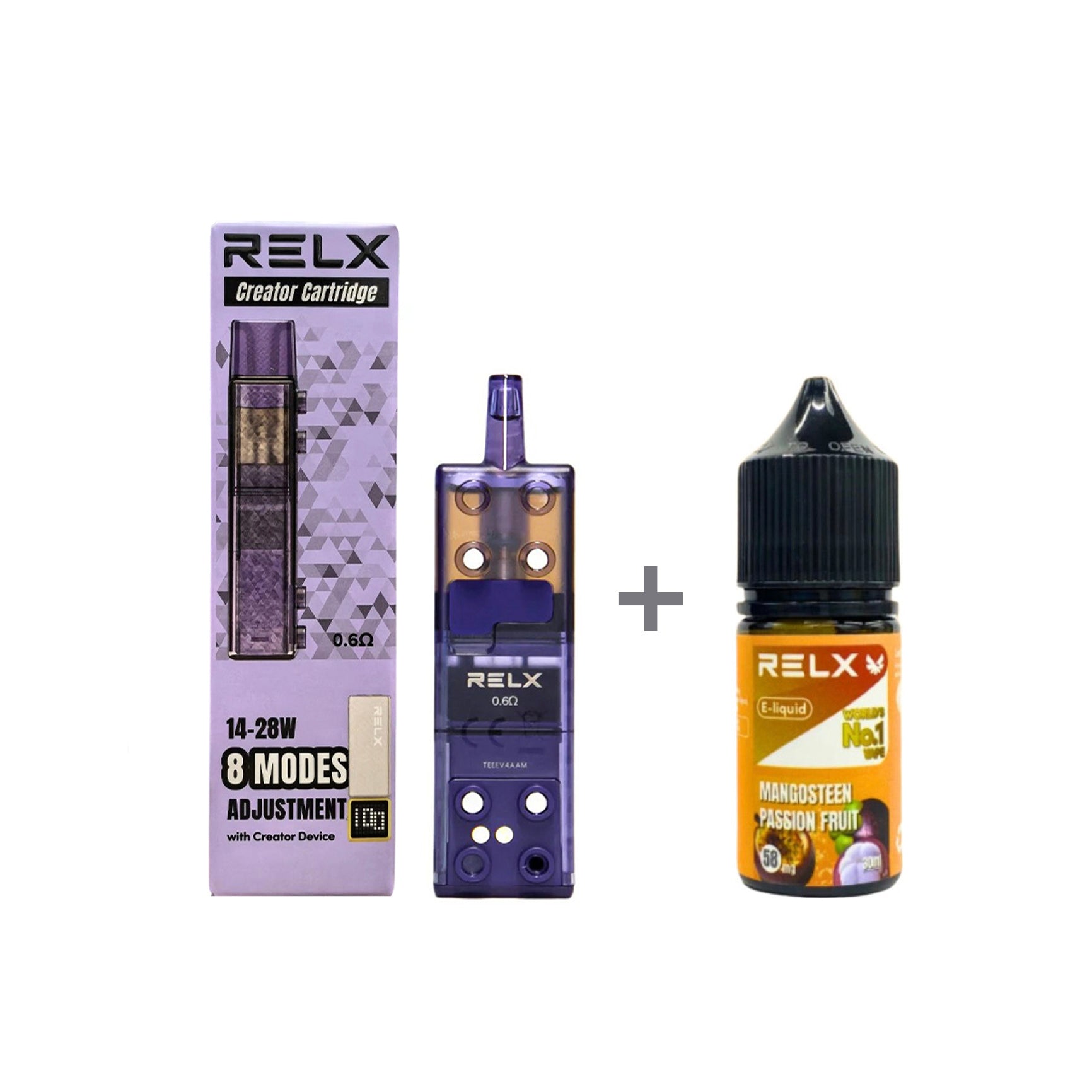 正品悦刻三代积木空弹烟油套餐(5ml容积RELX空弹+30ml正品RELX E-liquid)