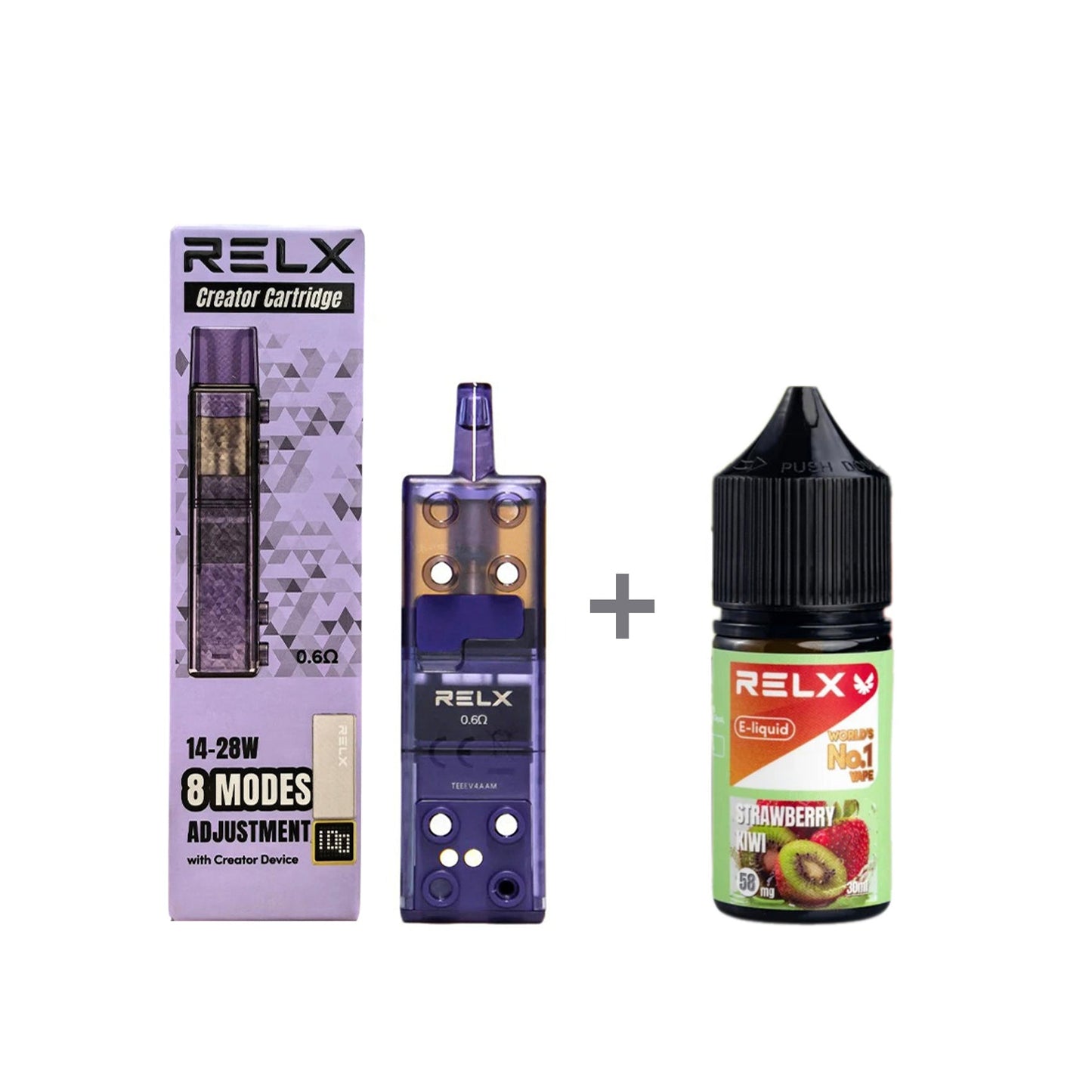 正品悦刻三代积木空弹烟油套餐(5ml容积RELX空弹+30ml正品RELX E-liquid)