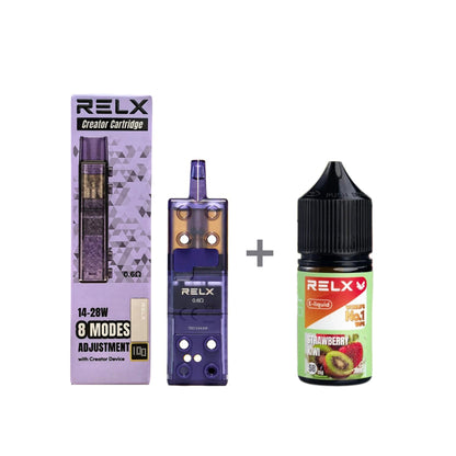 正品悦刻三代积木空弹烟油套餐(5ml容积RELX空弹+30ml正品RELX E-liquid)