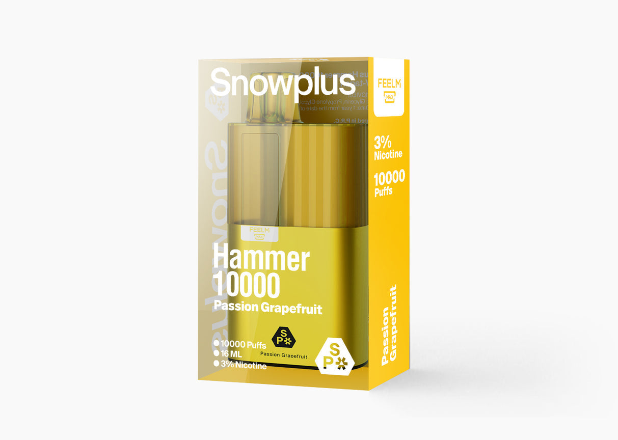 正品雪加大板砖海外版 SnowPlus Hammer 10000口 一次性电子烟(16ml)