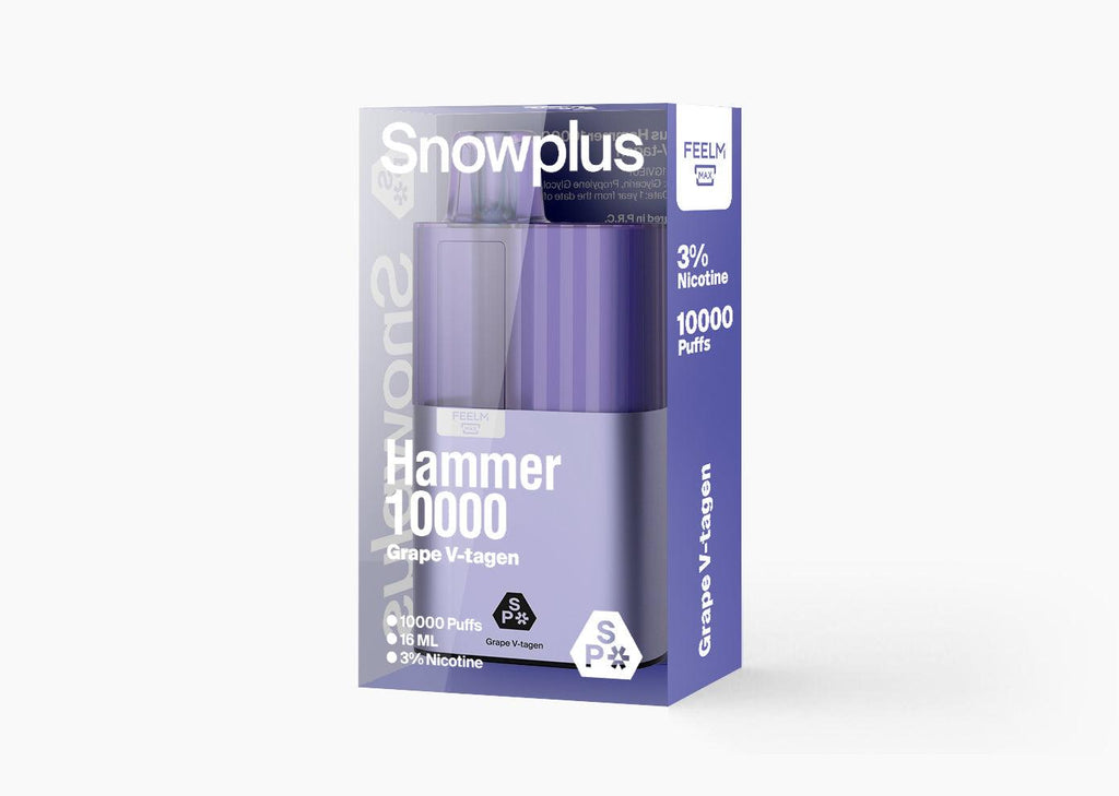 正品雪加大板砖海外版 SnowPlus Hammer 10000口 一次性电子烟(16ml)