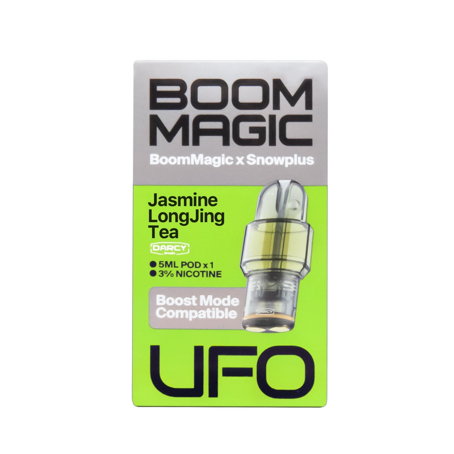 正品雪加Snowplus与Boom Magic联名款UFO超大容量5ML通配烟弹单颗装-适配悦刻4/5/6/7代烟杆-两颗颗起售