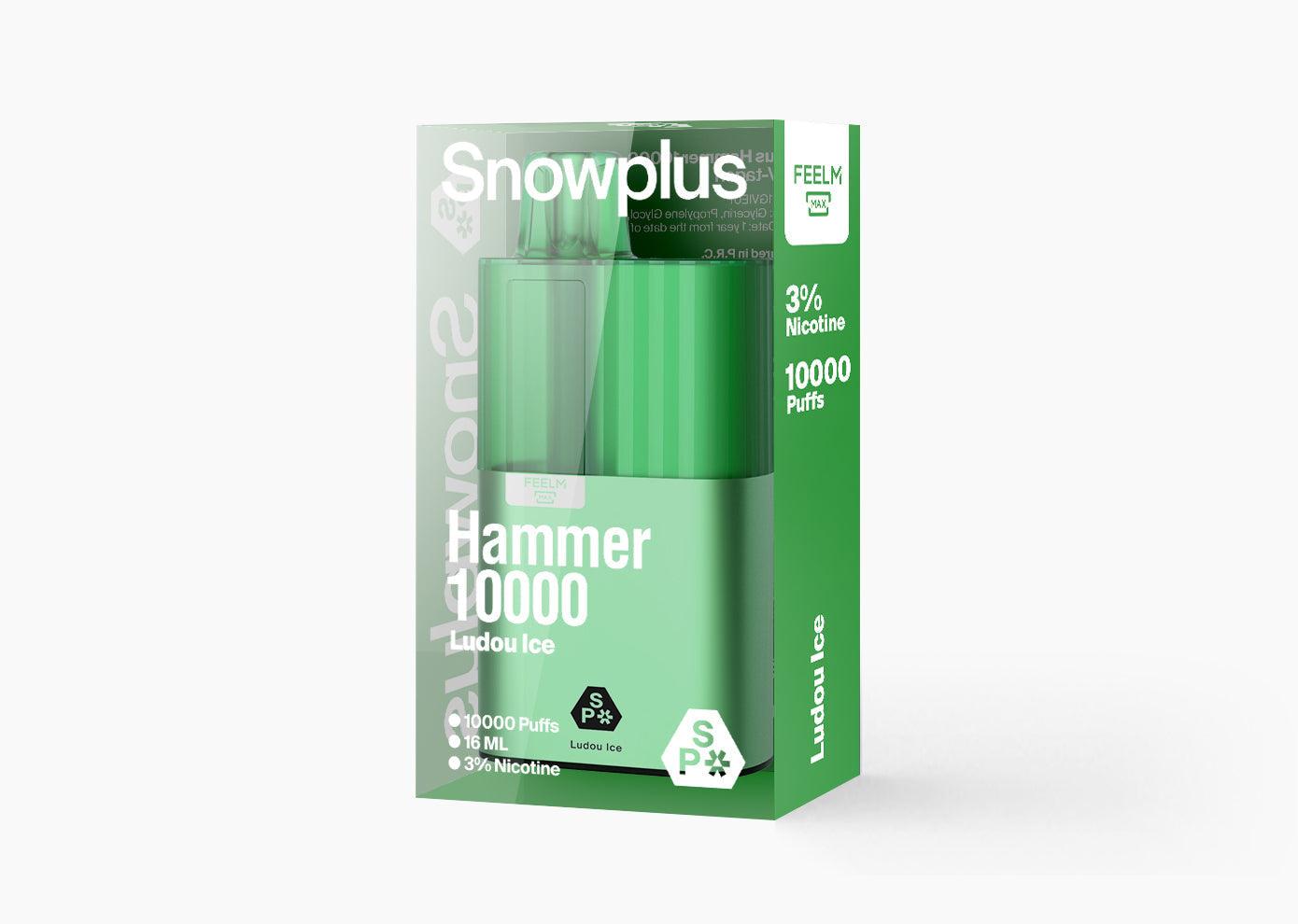 正品雪加大板砖海外版 SnowPlus Hammer 10000口 一次性电子烟(16ml)