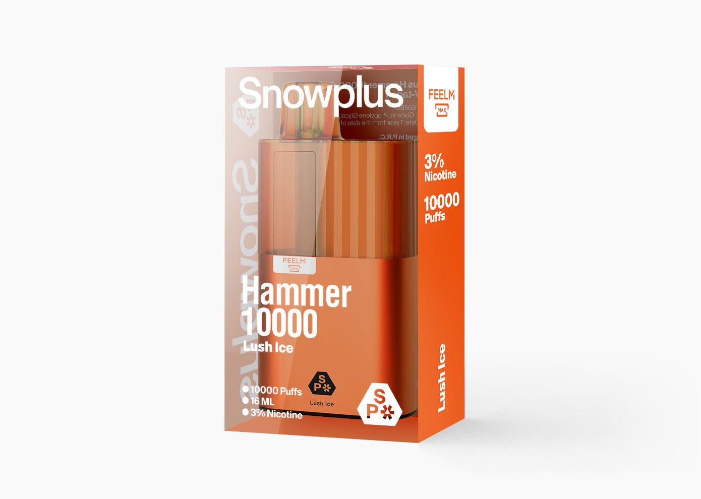 正品雪加大板砖海外版 SnowPlus Hammer 10000口 一次性电子烟(16ml)