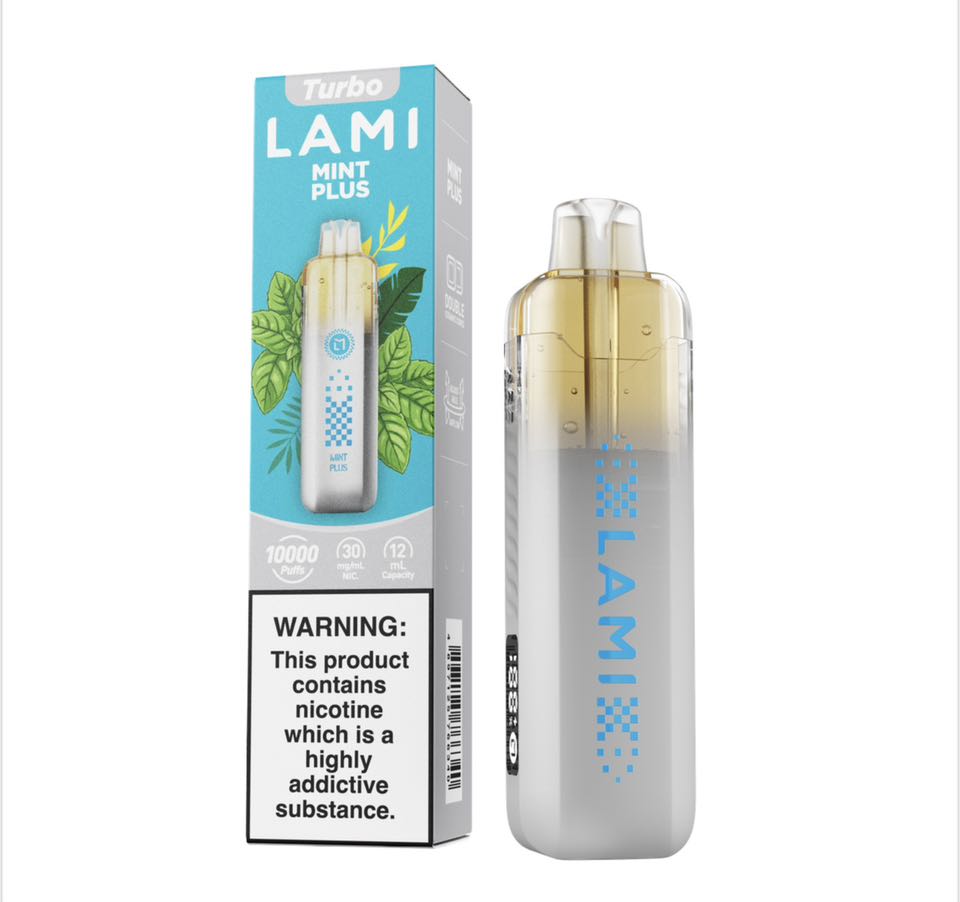 正品LAMI TURBO 徕米冰爆10000口涡轮双网陶瓷雾化芯可视化油仓电量显示冰爽型一次性电子烟-多口味可选