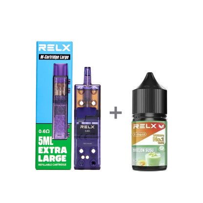 正品悦刻三代积木空弹烟油套餐(5ml容积RELX空弹+30ml正品RELX E-liquid)