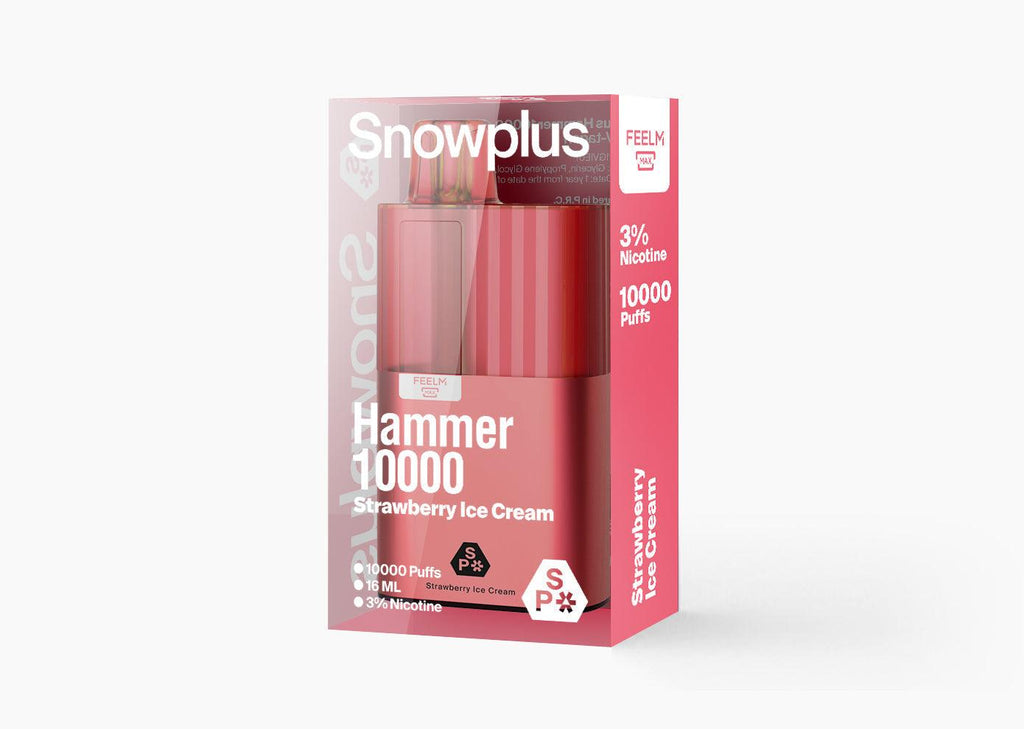 正品雪加大板砖海外版 SnowPlus Hammer 10000口 一次性电子烟(16ml)