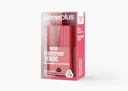 正品雪加大板砖海外版 SnowPlus Hammer 10000口 一次性电子烟(16ml)
