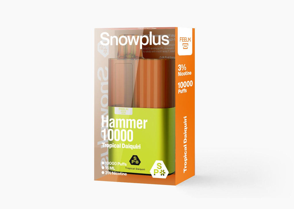 正品雪加大板砖海外版 SnowPlus Hammer 10000口 一次性电子烟(16ml)