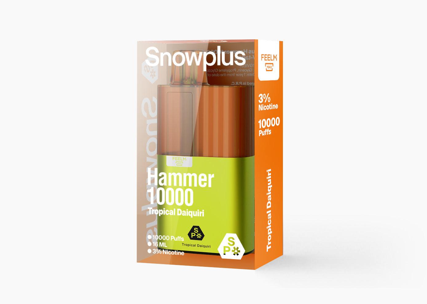 正品雪加大板砖海外版 SnowPlus Hammer 10000口 一次性电子烟(16ml)