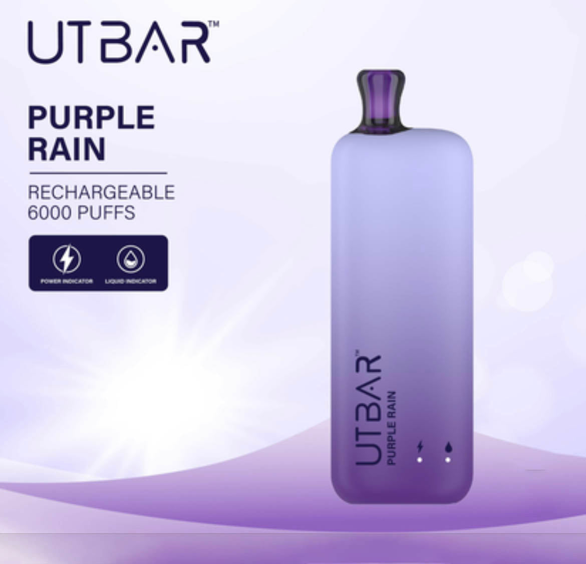 正品FLUM UTBAR 6000口绚丽质感外观设计电量油量指示一次性电子烟-多口味可选
