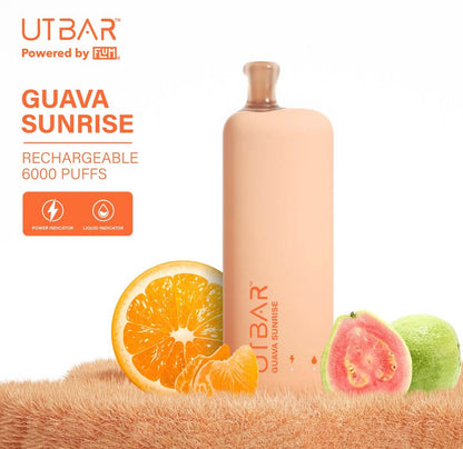 正品FLUM UTBAR 6000口绚丽质感外观设计电量油量指示一次性电子烟-多口味可选
