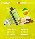 正品悦刻RELX ACE 30000口超大容量冰爽系列航空级铝材超薄设计三档功率可调智能液晶显示电量油量一次性电子烟-多口味可选