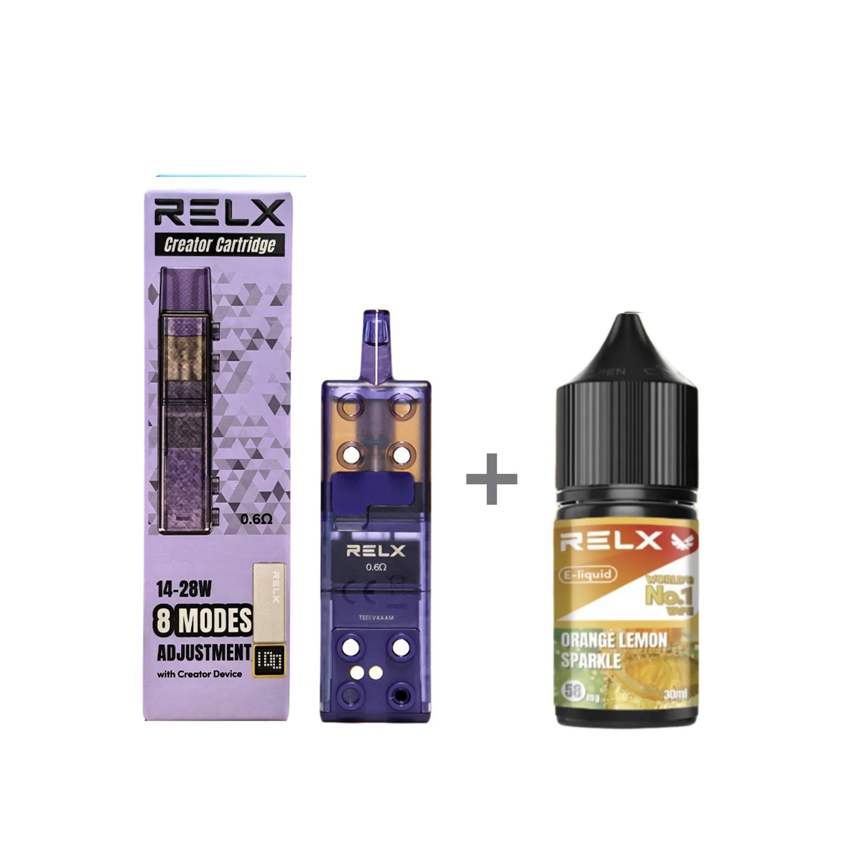 正品悦刻三代积木空弹烟油套餐(5ml容积RELX空弹+30ml正品RELX E-liquid)