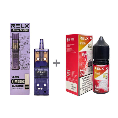 正品悦刻三代积木空弹烟油套餐(5ml容积RELX空弹+30ml正品RELX E-liquid)