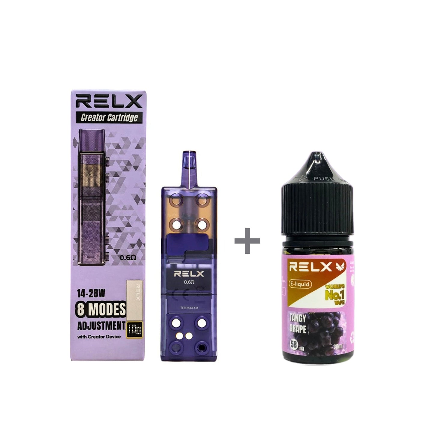 正品悦刻三代积木空弹烟油套餐(5ml容积RELX空弹+30ml正品RELX E-liquid)