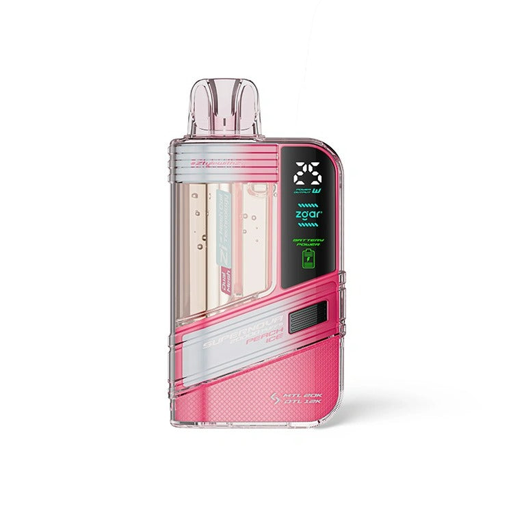 正品冰熊一次性20000口Zgar Supernova，可调火力烟阻/LED显示屏
