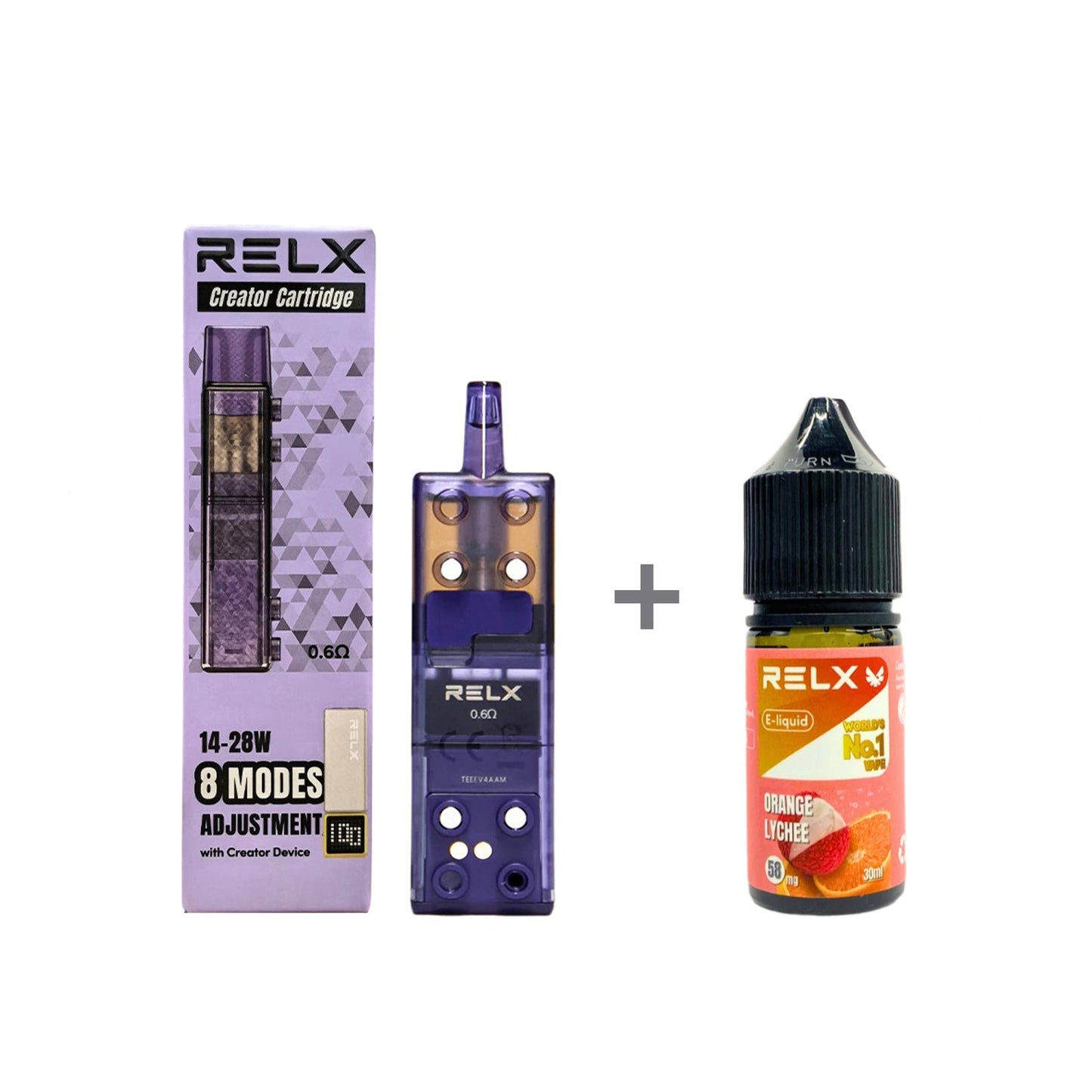 正品悦刻三代积木空弹烟油套餐(5ml容积RELX空弹+30ml正品RELX E-liquid)