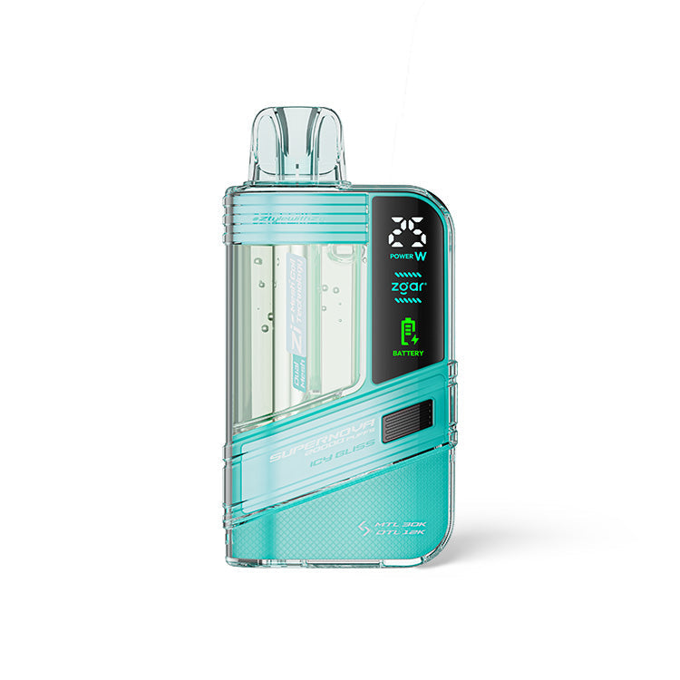 正品冰熊一次性20000口Zgar Supernova，可调火力烟阻/LED显示屏