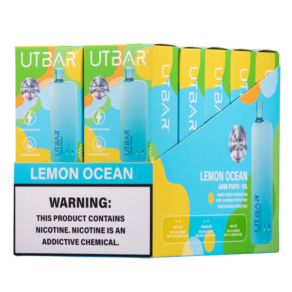 正品FLUM UTBAR 6000口绚丽质感外观设计电量油量指示一次性电子烟-多口味可选
